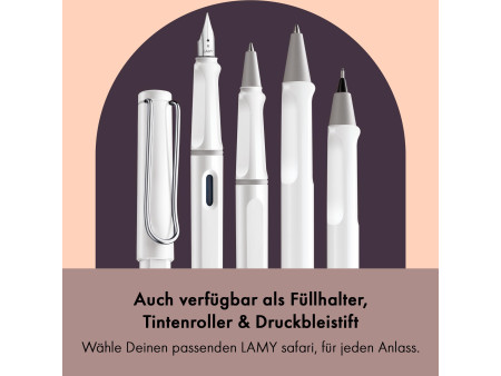 LAMY Stylo à bille rétractable safari white