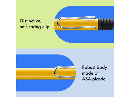 LAMY Stylo à bille rétractable safari yellow