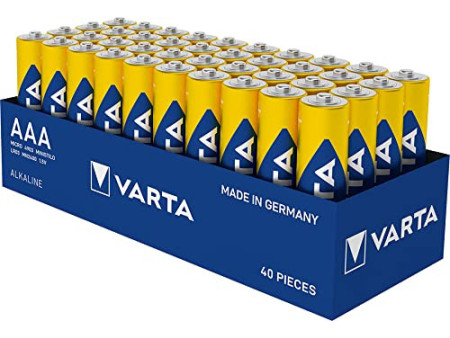 VARTA Pile alcaline Longlife Power carton, de type AAA