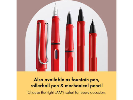 LAMY Stylo à bille rétractable safari red