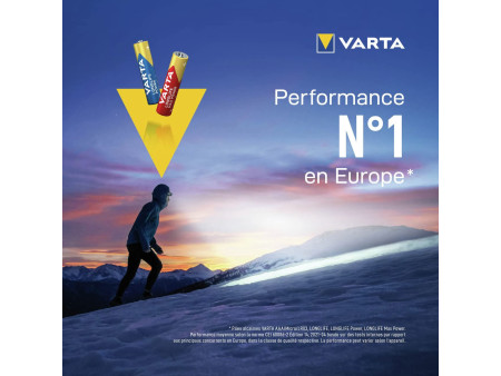 VARTA Pile alcaline Longlife Power carton, de type AAA
