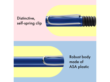 LAMY Stylo à bille rétractable safari blue