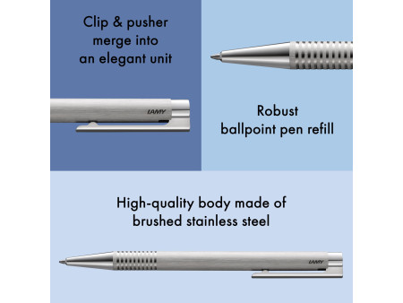 LAMY Stylo à bille rétractable logo brushed