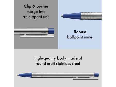 LAMY Stylo à bille rétractable logo mat blue