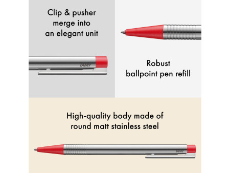 LAMY Stylo à bille rétractable logo mat red