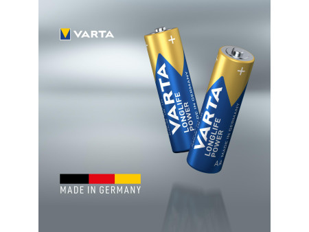 VARTA Pile alcaline 'LONGLIFE POWER', Mignon AA, pack de 12