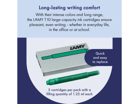 LAMY Cartouche d'encre grande capacité T10, vert