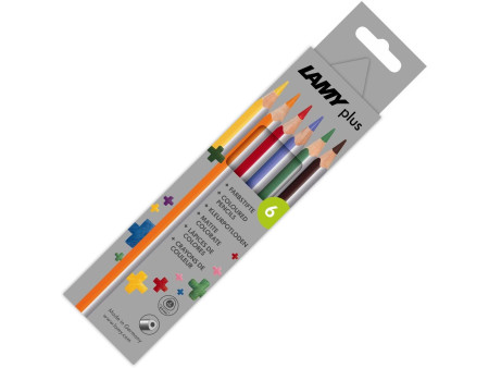 LAMY Crayon de couleur triangulaire plus, étui carton de 6