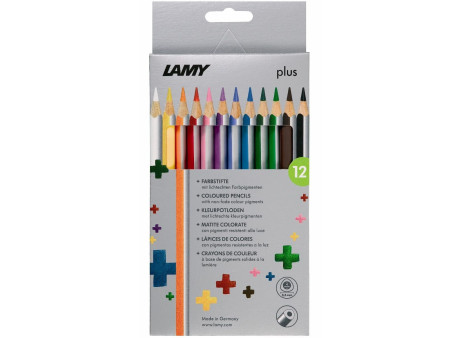 LAMY Crayon de couleur triangulaire plus, étui carton de 12