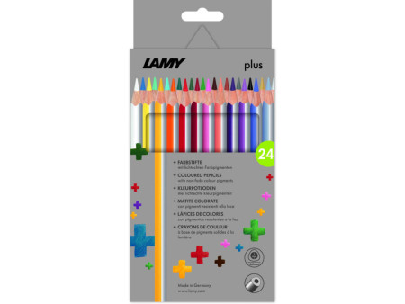 LAMY Crayon de couleur triangulaire plus, étui carton de 24
