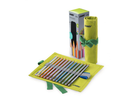 LAMY Crayon de couleur triangulaire plus, rouleau de 12