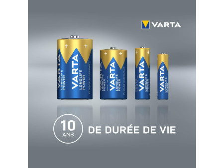 VARTA Pile alcaline 'LONGLIFE POWER', Micro AAA, pack de 12