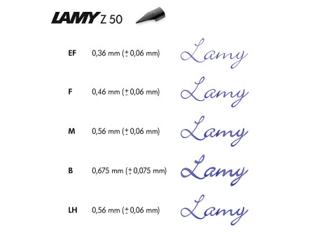 LAMY Plume de rechange Z50, M, noir