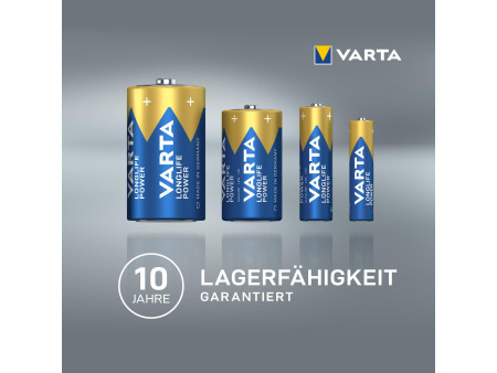 VARTA Pile alcaline 'LONGLIFE POWER', Micro AAA, 8 + 4