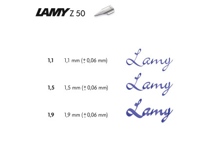 LAMY Plume de rechange Z50, LH, acier