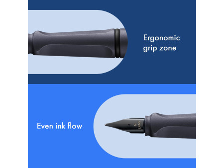 LAMY Stylo plume safari steel black, taille de plume: M
