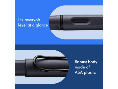 LAMY Stylo plume safari steel black, taille de plume: M