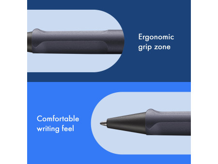 LAMY Stylo à bille rétractable safari steel black