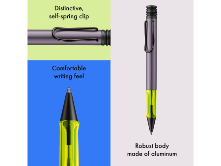 LAMY Stylo à bille rétractable AL-star aubergine