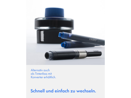 LAMY Cartouche d'encre grande capacité T10, pack de 3, bleu