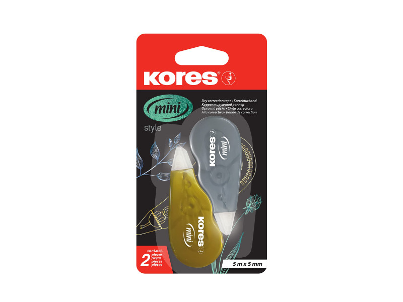 Kores Rouleau correcteur jetable 'Mini Metallic Style'