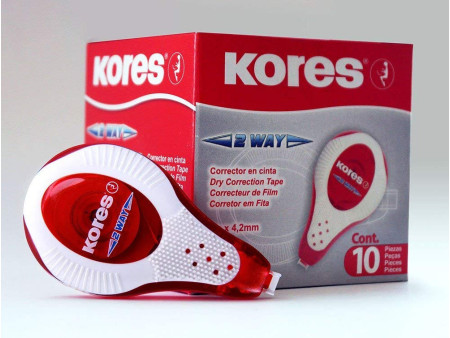 Kores roller correcteur jetable '2 WAY', 4,2 mm x 8 m