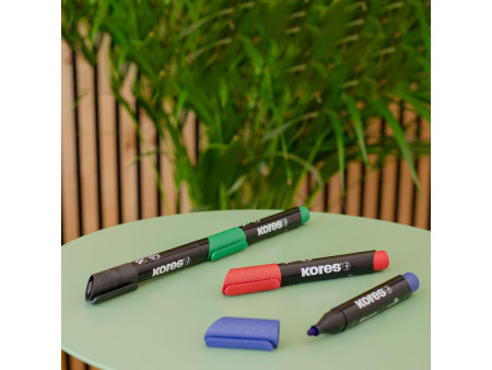 Kores Marqueur permanent 'ECO XP1', pointe ronce, étui