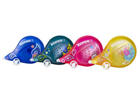 Kores Roller correcteur jetable 'Scooter Paisley', assorti