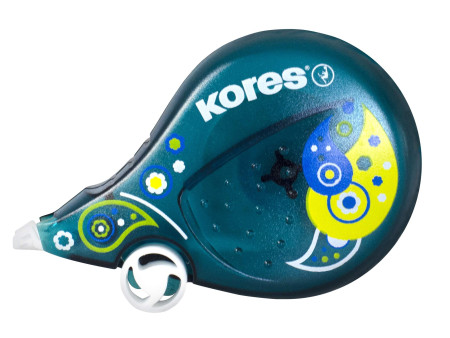 Kores Roller correcteur jetable 'Scooter Paisley', assorti