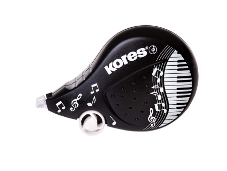 Kores roller correcteur jetable 'BLACK & WHITE'
