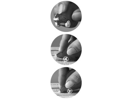 Kores roller correcteur jetable 'BLACK & WHITE'