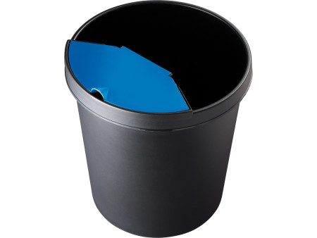 helit Corbeille à papier 'the german', 18 litres, PE, gris