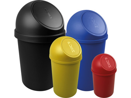 helit Poubelle 'the flip', 25 litres, noir