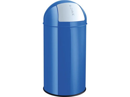 helit Poubelle en métal 'the dome', 50 litres, bleu