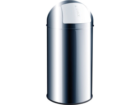 helit Poubelle en inox 'the dome', 50 litres, argent