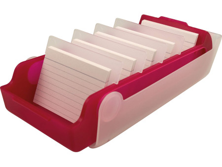 helit Boîte à fiches éducatives 'the beebox' A7, framboise