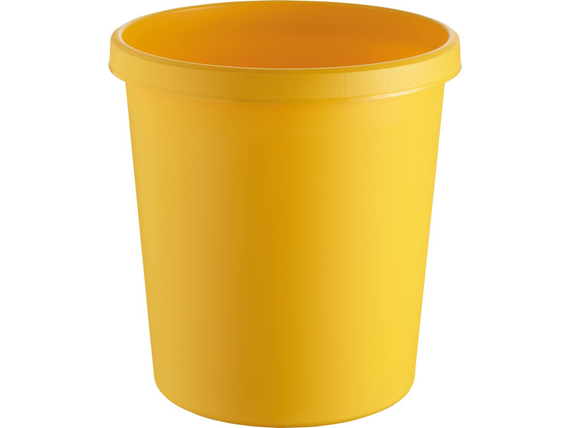 helit Corbeille à papier 'the german', 30 litres, PE, jaune