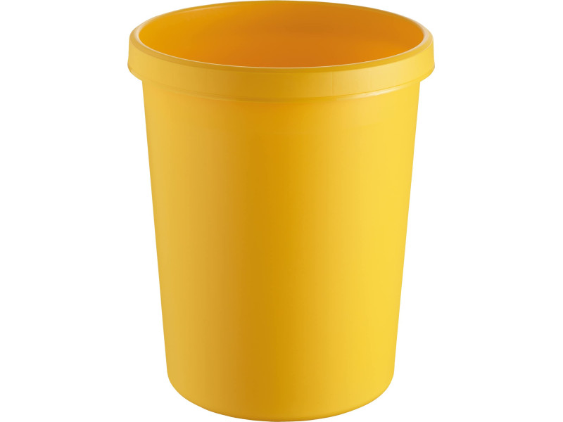 helit Corbeille à papier 'the german', 45 litres, PE, jaune