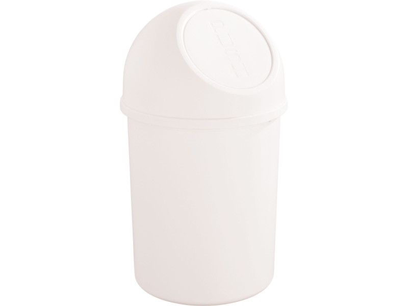 helit Poubelle 'the flip', 6 litres, blanc
