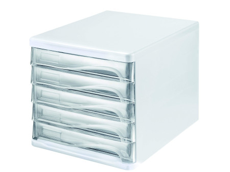 helit Module de classement 'the wave', 5 tiroirs, blanc/