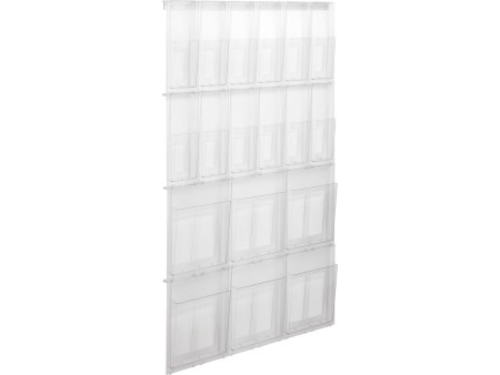 helit Porte-brochures mural 'the placativ', transparent