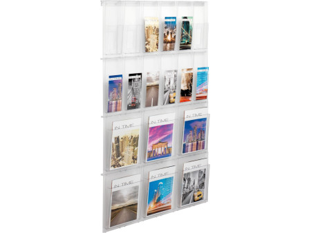 helit Porte-brochures mural 'the placativ', transparent