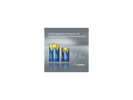 VARTA Pile alcaline Longlife Power, Mono (D/LR20), par 4