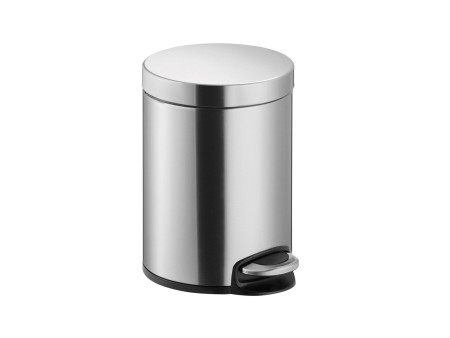 helit Poubelle à pédale 'the silent', 20 litres, argent