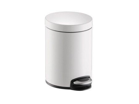 helit Poubelle à pédale 'the silent', 20 litres, blanc