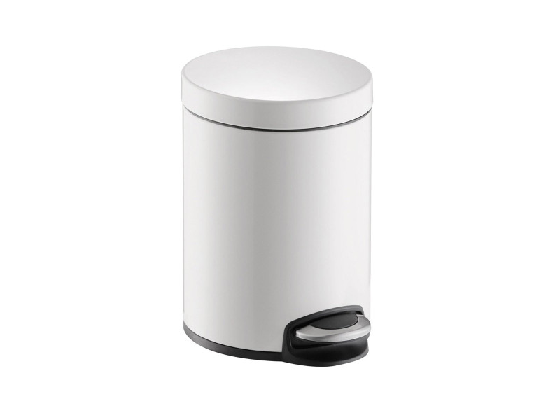 helit Poubelle à pédale 'the silent', 20 litres, blanc