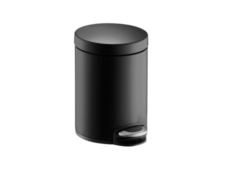 helit Poubelle à pédale 'the silent', 20 litres, noir