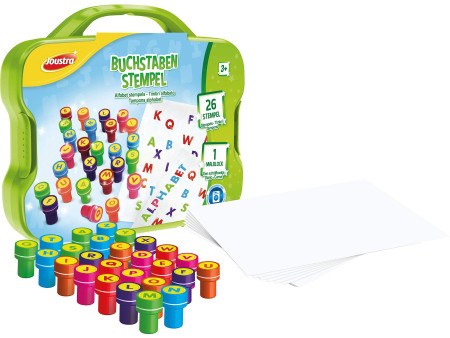 Joustra Kit de tampons 'TAMPONS ALPHABET', en mallette