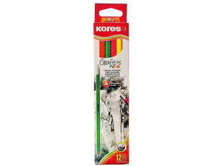 Kores Crayon à papier 'Grafitos Neon', degré de dureté: HB