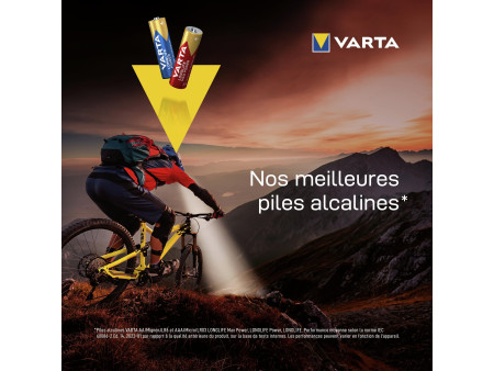 VARTA Pile alcaline Longlife Power, Mignon (AA), 12 pièces